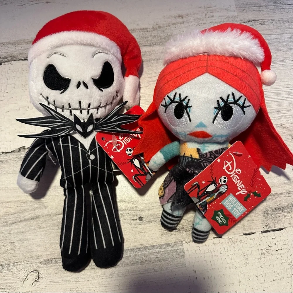 The Nightmare Before Christmas 2 Dog Toys NEW